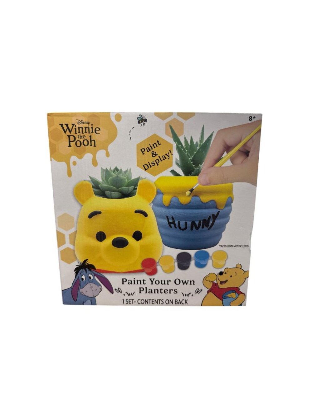 Disney Winnie The Pooh Paint Your Own Planters Set Includes 2 Planters Paints &